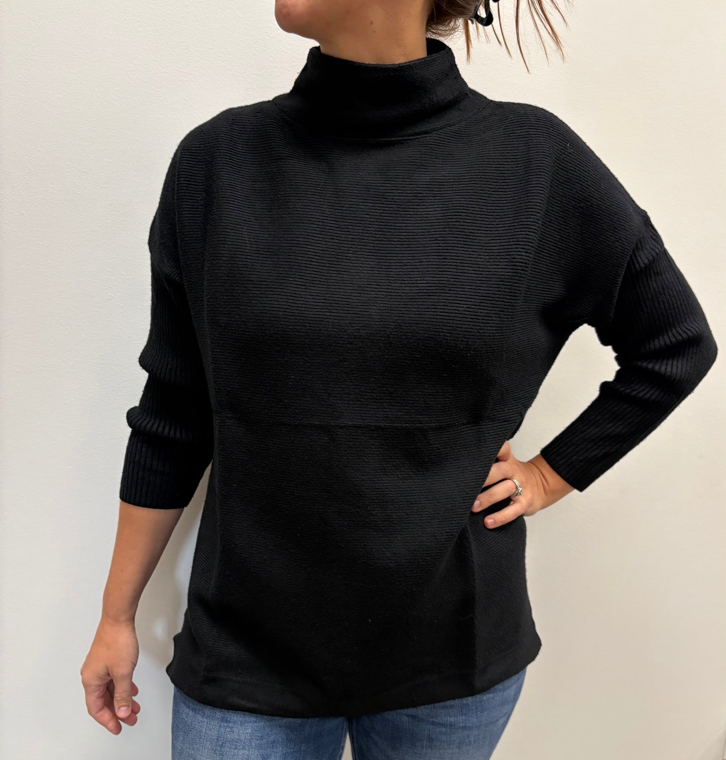 Oversized Mock Turtle Neck Sweater